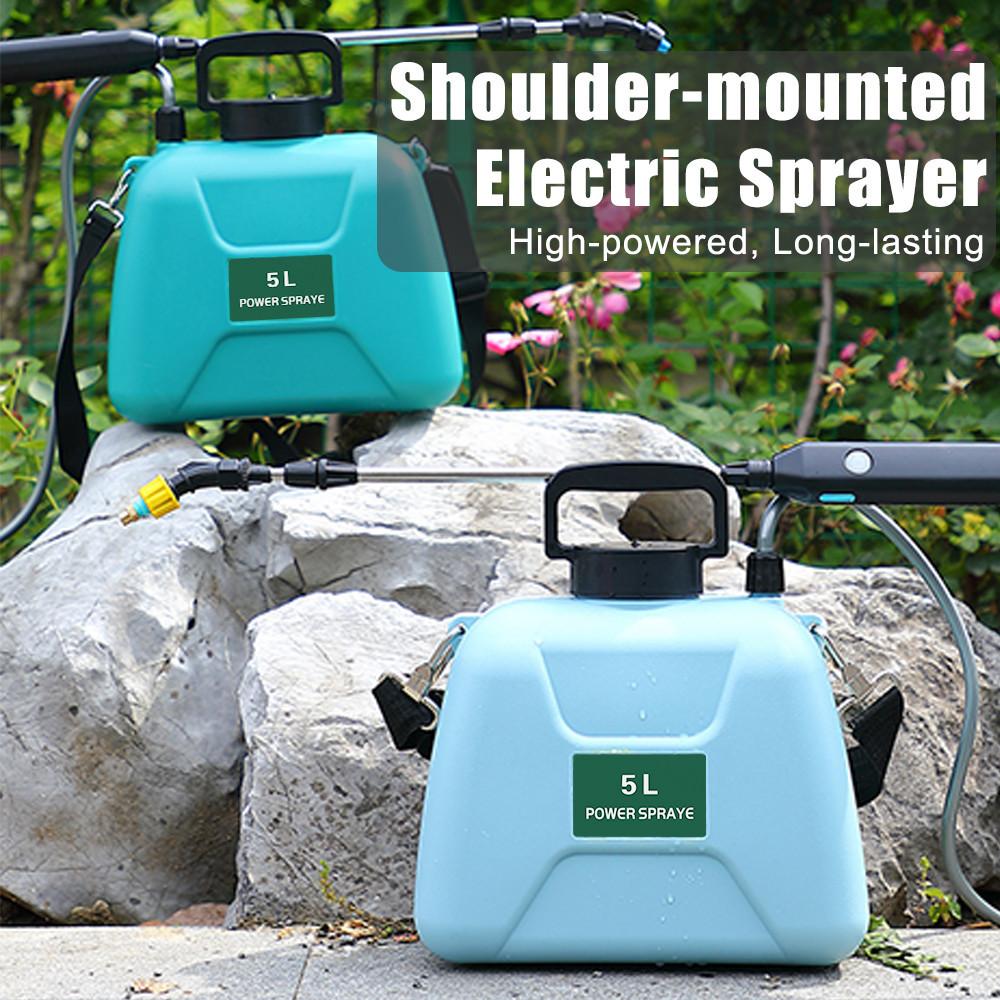 4.8W 5L Electric Sprayer Watering Can With Spray Gun Automatic Garden Plant Mister USB Rechargeable Irrigation Tool