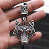 Viking Necklace Runes Valknut Aegishjalmur 130