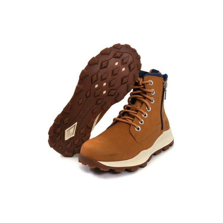 Timberland Top Grain Leather Breathable Durable Short Outdoor Boots Men boots Brown A2E7F