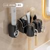 Toothbrush Shelf Wall-Mounted Non-Punching Toothbrush Mouthwash Cup Shelf Mouthwash Cup Set Electric Toothbrush Shelf