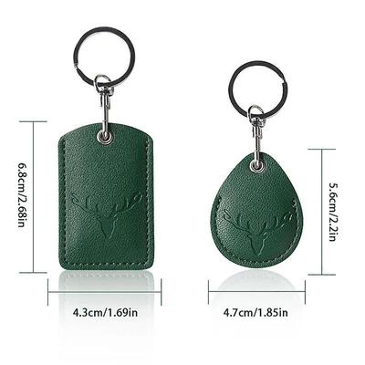 1PCS Access Card Case PU Leather Door Lock Access Case Multifunctional Key Chain Mini Key Ring Access Card Bag
