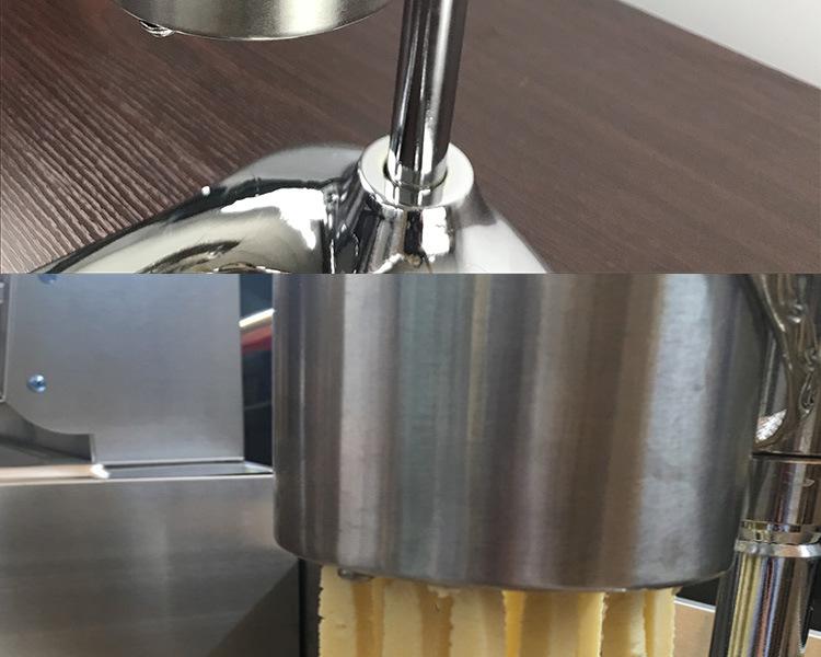 Ruční extrudér dlouhých hranolků 30 cm Komerční stroj na lisování francouzských hranolků