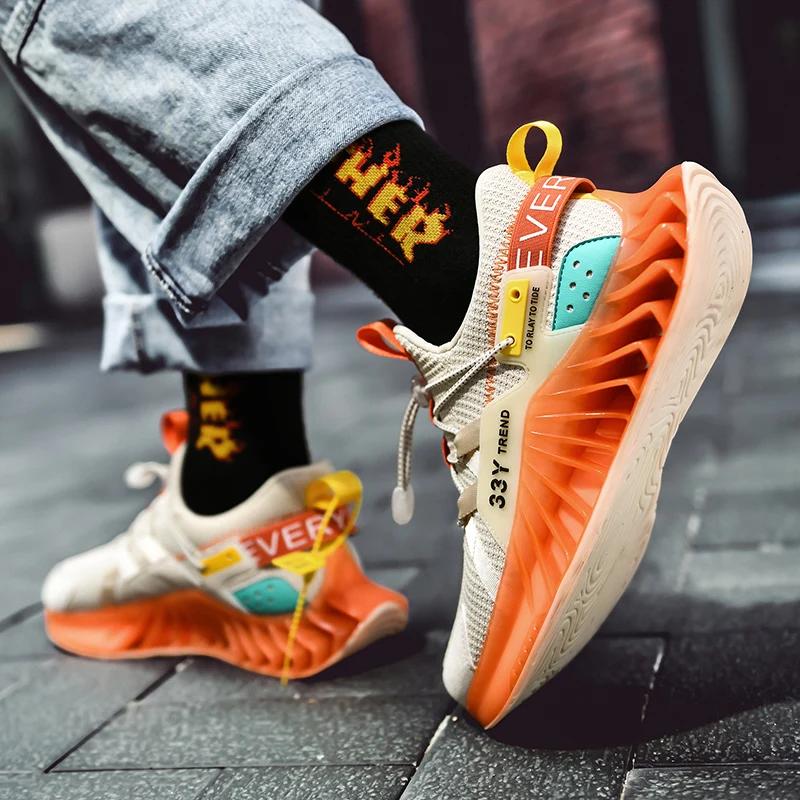 High Street Blade Warrior Sneakers Men Fashion Reflective Outdoor Leisure Sports Shoes High Quality Breathable Walking Shoes Man