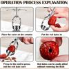 Fruit Corer Red Date Corer Easy To Use and Clean Suitable for Large and Small Red Dates Hawthorn Cherry Pitting Kitchen Gadgets