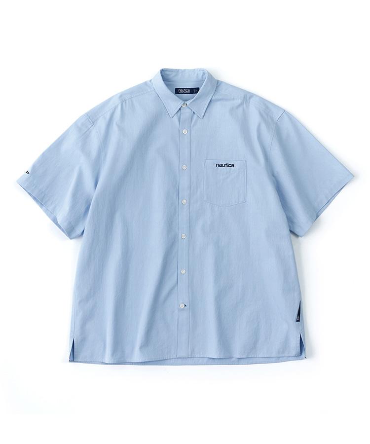 Notica Oversized Short Sleeve Shirt (Blue) L
