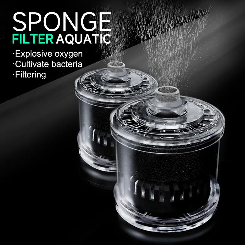 Aquarium Filter Fish Tank Shrimp Pond Air Pump Biochemical Sponge Filter Fish Tank Bio-Sponges With Media Ball Oxygen Increasing