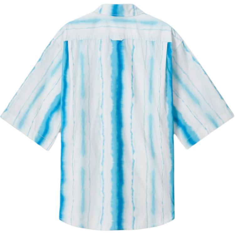 Levis Loose Versatile Comfortable Striped Polo Shirt Men shirts Blue 002WR-0000