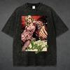 Vintage Anime Shirt, Oversized Streetwear Graphic Tee, JJBA Retro Black Shirt, G