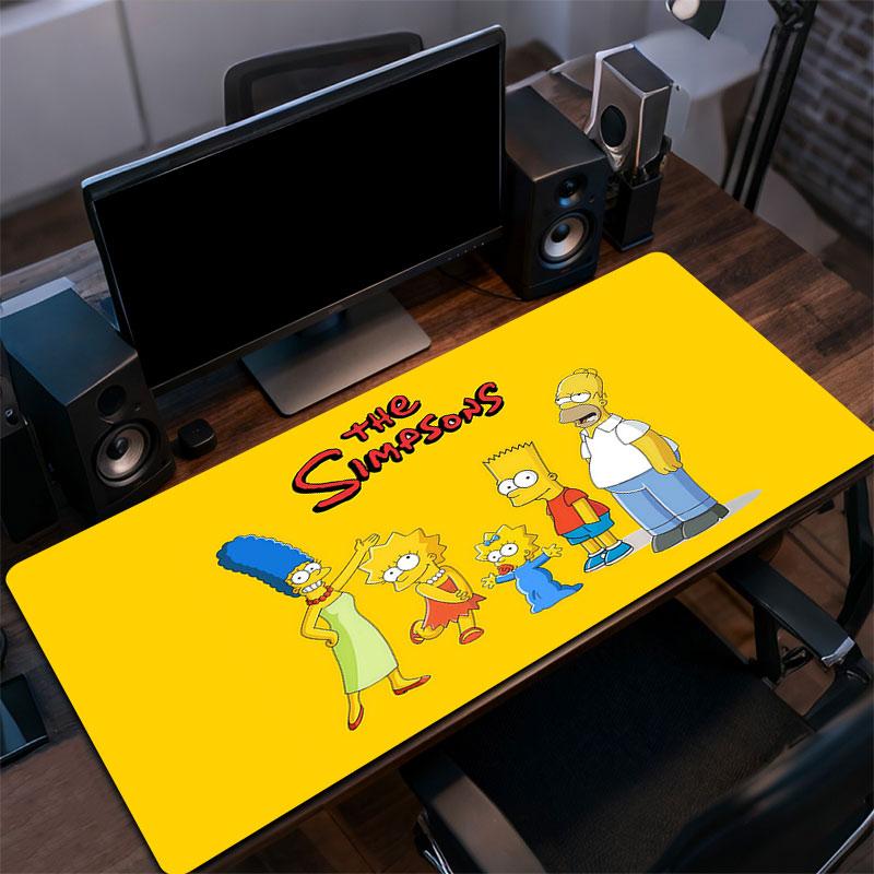The Simpsons Poster Mouse Pad, Large Gaming Desk Mat, Non-slip XXL Mousepad for Laptop & Tablet, Mini PC Playmat with Stitched Edges