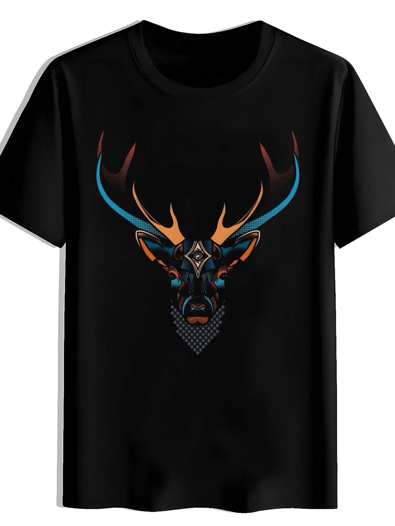 T-shirt A Short-Sleeved Featuring Animal Prints S