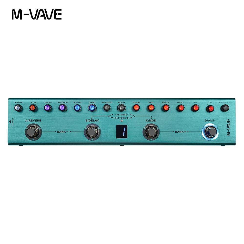 M-VAVE TANK-G Electric Guitar Effects Pedal with Delay and Reverb