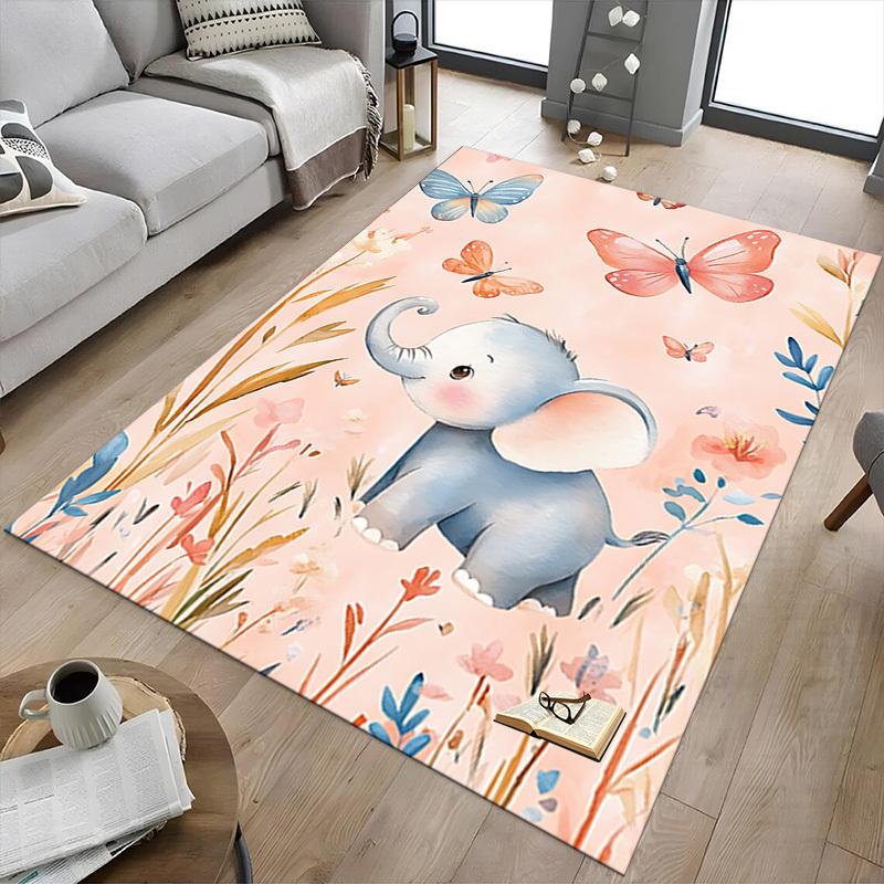 1pc Elephant Carpet Office Rug Outdoor Mat Home Decor Area Carpet Festival Gift