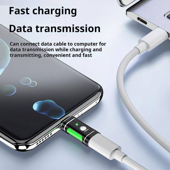 8-Pin to Type-C Adapter PD 30W Fast Data Transfer Portable 8-Pin Female to USB-C Male Converter Connector for iPhone15 for Huawei