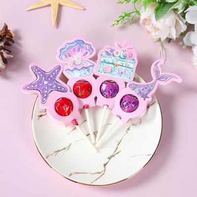 Mermaid Tail Lollipop Card Holder Little Mermaid Birthday Party Decorations Kid Girls Favor Gift Under the Sea Party Baby Shower
