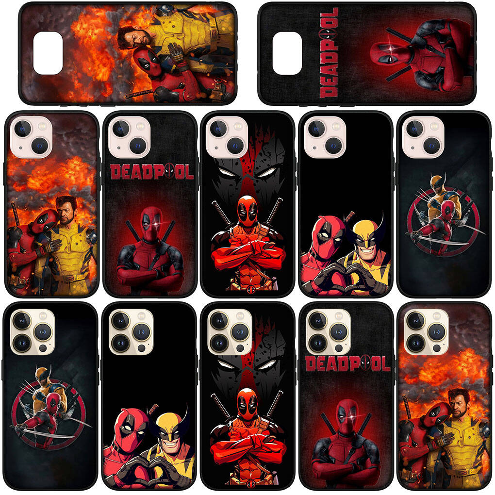 for iPhone 17 16 15 Xiaomi Poco F7 F8 X7 X6 C85 C75 C71 M8 Redmi Note 14 13 12 11 Pro Max 14C 13C 15C A3 A4 Phone Case Comics Deadpool Wolverine Cover