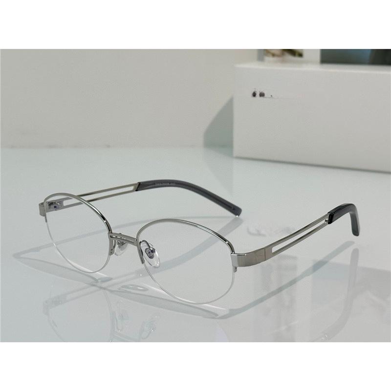 Модные унисекс полуободковые металлические очки для близоруких