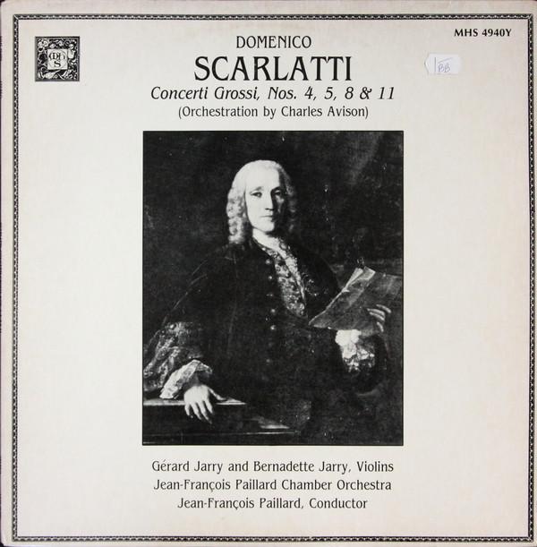 

LP Record DOMENICO SCARLATTI ORCHESTRATION B Concerti Grossi Nos. 4 5 8 11 MHS4940Y Musical Heritag 1983 US Classical Used