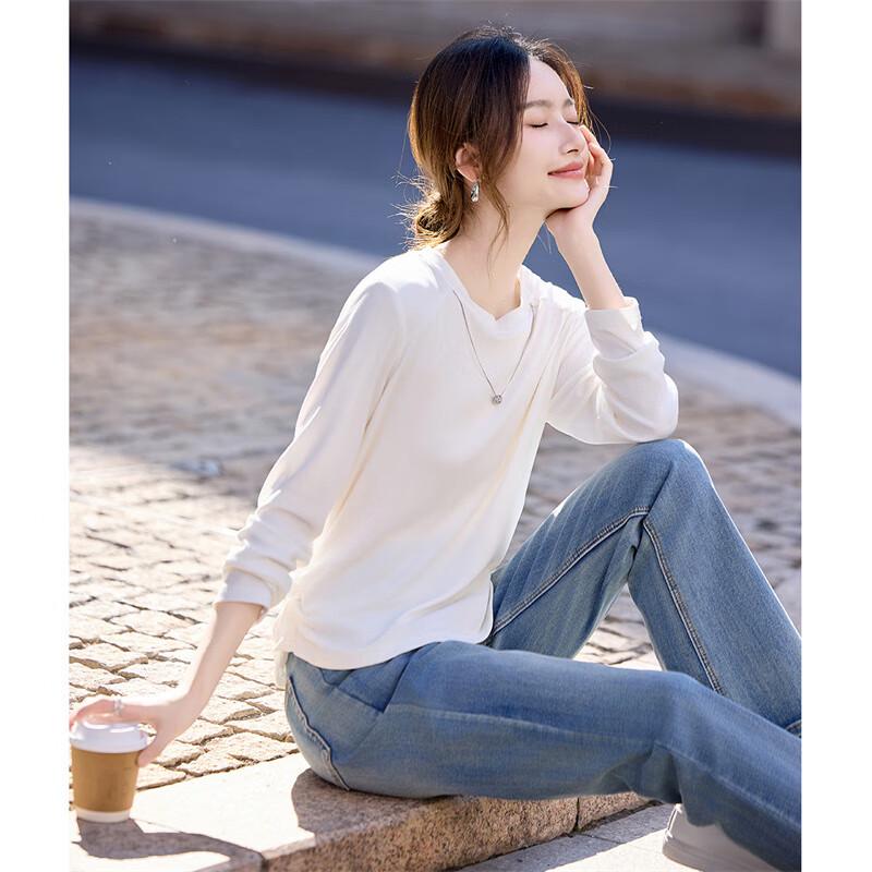 Women s Basic Chain Long Sleeve T-shirt L