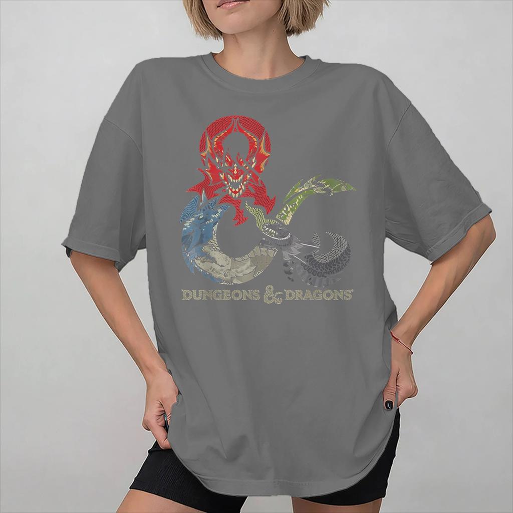 Dumbbells and Dragons Tee Shirt for Unisex Women Printed T Shirts 100 Cotton Clothes