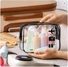 1/2PCS Clear Makeup Cosmetic Bag Portable Travel Toiletry Pouch Transparent Waterproof Pouch Storage Home Travel Wash Kit Case