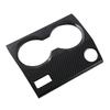 Black Cup Holder Cover Trim For BMW X1 (Left Hand Drive) ABS Plastic Carbon Fiber Grain Central Console Water Cup Cover Trim