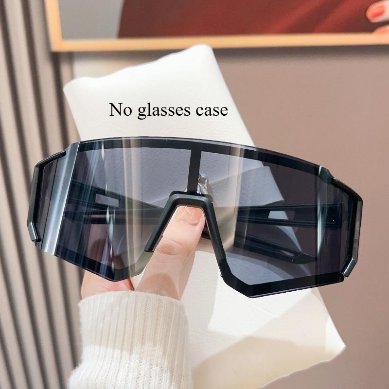 New Outdoor Sports Riding Windproof Sunshade Mirror Sunglasses for Men Women Large Frame Slimming