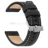 Vintage Matte Genuine Leather Watch Band for Omega for Rolex 18/20/22/24mm Black Brown Thick Straps Stitching Cowhide Wrist Belt