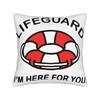 Lifeguard Red Logo Pillow Case Square Pillow Cover Kawaii Cushion Cover For Wedding Party Home Decor