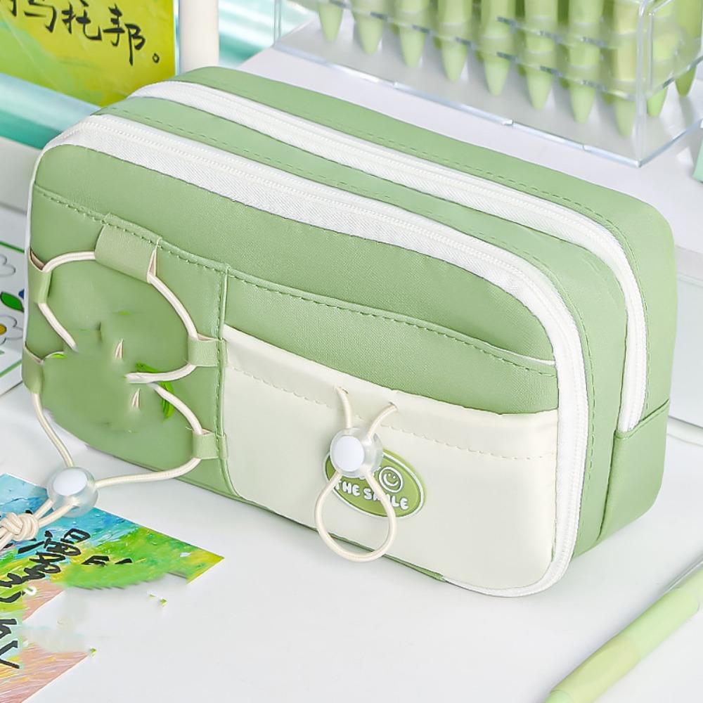 

Многофункциональные пеналы с пандой, большая вместимость, сумка для хранения канцелярских принадлежностей, школьные принадлежности зелёный