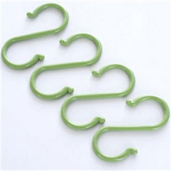 Plastic S-shaped Nail-free Kitchen & Bathroom Hook, Small Wardrobe Clothes & Storage Hanger.