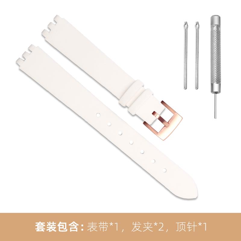 New Black Red white pink blue brown Watchband For SWATCH Genuine leather Watch band 12mm cowhide Wrist strap accessories women