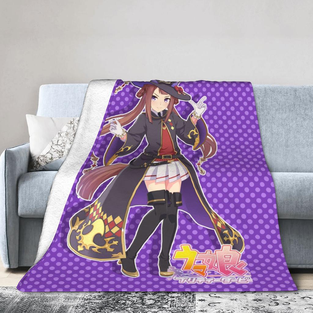 Nakayama Festa UmaMusume Pretty Derby Blankets Quality Soft Warm Throw Blanket Winter Girls Boys Home Decor Print Bedspread