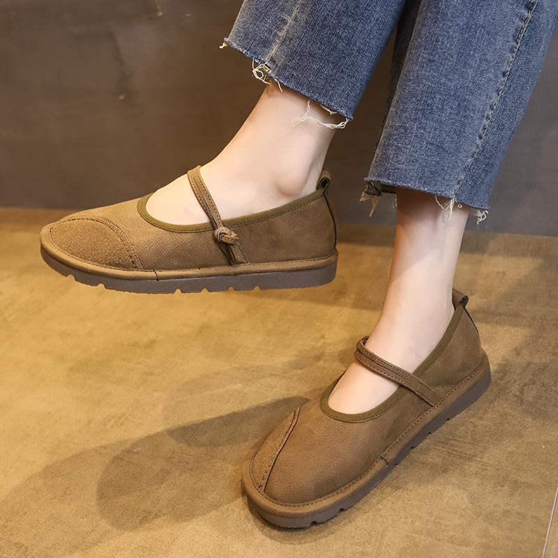 Flat Shallow Mouth New Fashion All-in-one Lightweight Comfortable Non-slip Breathable Simple Wear-resistant Women's Single Shoes