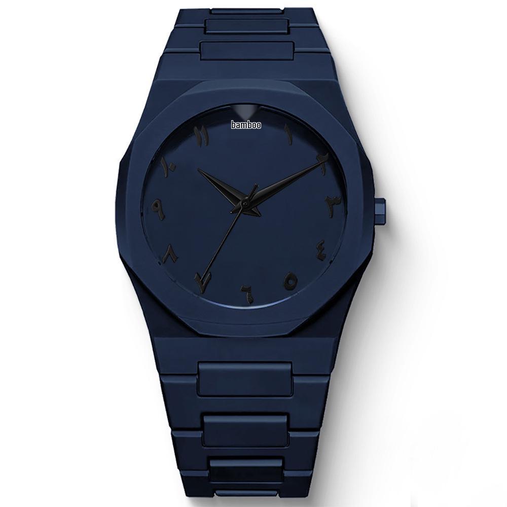 

Мужские простые черные кварцевые часы с застежкой-бабочкой и ремешком с масляной пропиткой