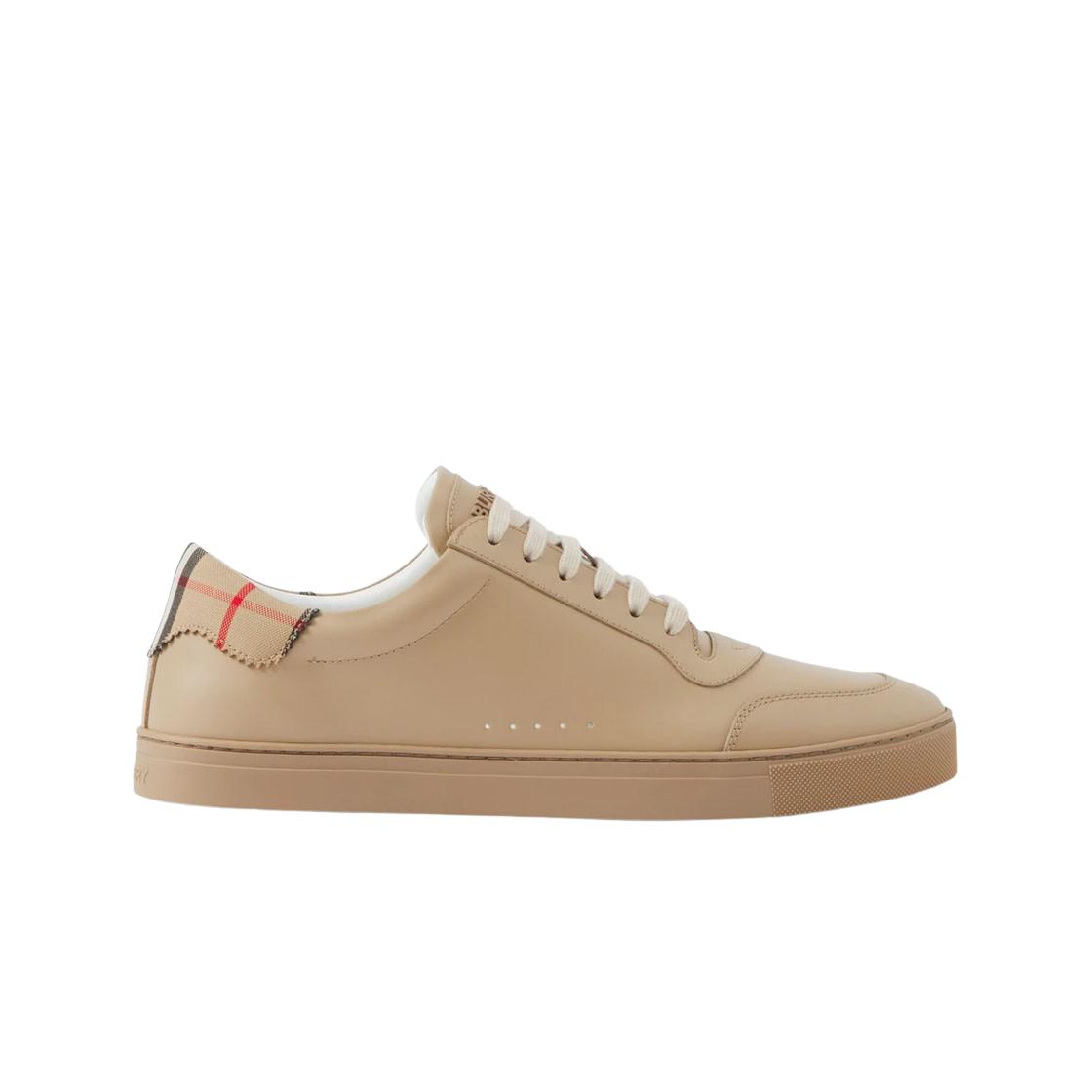 

Burberry Leather Check Cotton Sneakers Archive Beige EU 42.5