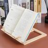 Wooden Rack Children's Notebook Stand Bookends Wood Buckle Kids Reading Rack Bookshelf Artifact Anti-myopia Shelf Book Stand