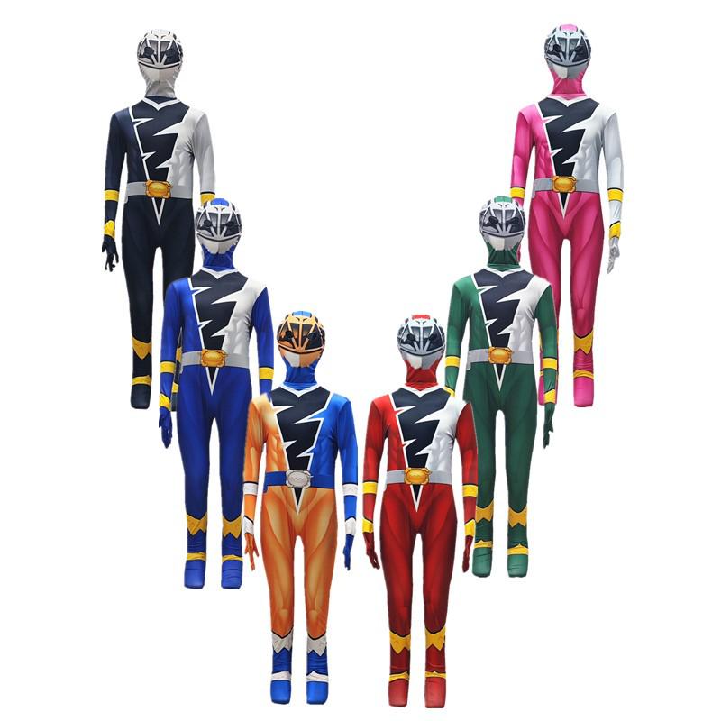 Halloween Cosplay Costume: Knight Dragon Squadron Ryusoulger Bodysuit for Kids