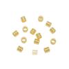 14K Gold Plated Colorfast Smooth Surface Barrel Spacer Beads for DIY Handmade Bracelets & Necklaces