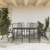 VidaXL 7-piece Garden Dining Set Anthracite Metal Mesh 3211822