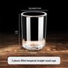 Shatter-Resistant Tempered Glass Multipurpose Cups, 100ml (2-Pack)