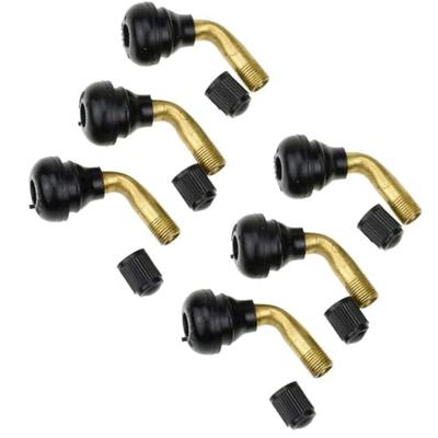 MINBOOT Tire Air Valve, L-Shaped, 6 Pieces, PVR-70, Tubeless Valve, Valve Core, Motorcycle, Trousers,