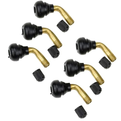 MINBOOT Tire Air Valve, L-Shaped, 6 Pieces, PVR-70, Tubeless Valve, Valve Core, Motorcycle, Trousers,