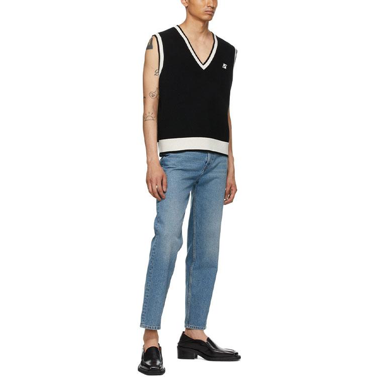 WE11DONE Logo Metal Detail Knit Vest WD-KV1-21-612-U-BK