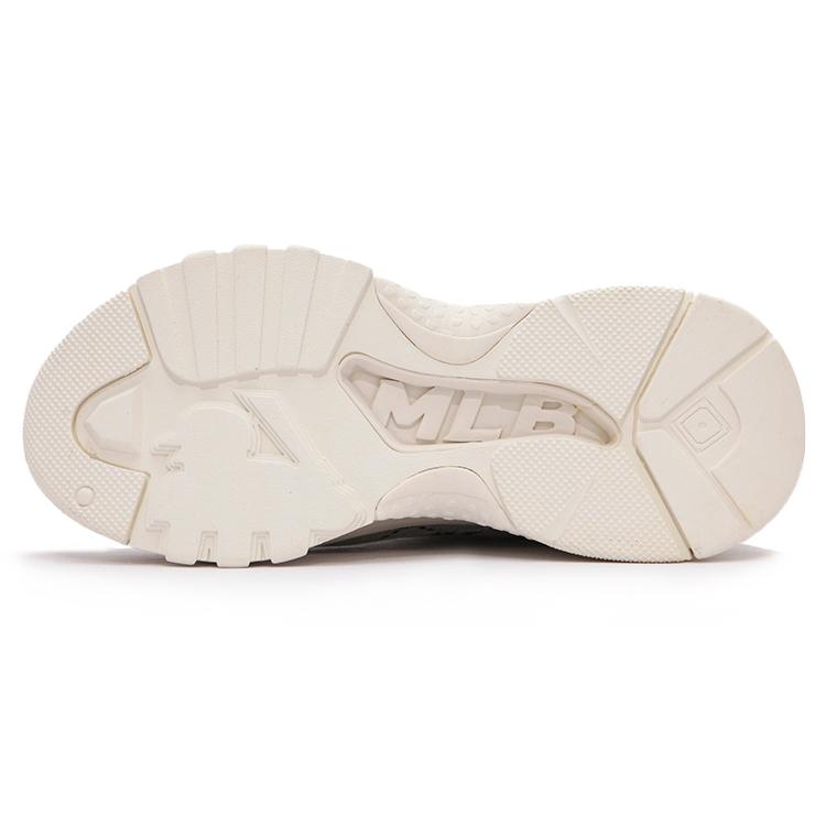 New MLB Chunky High Slip Resistant Height Increasing High Top Canvas Shoes Unisex Gray 3ASHU311N-50GRS