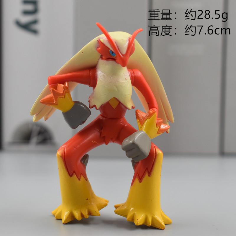 Cartoon Anime Figure Gengar Eevee Fuecoco Koraidon Psyduck Pikachu Desk Decoration PVC Model Doll Toys