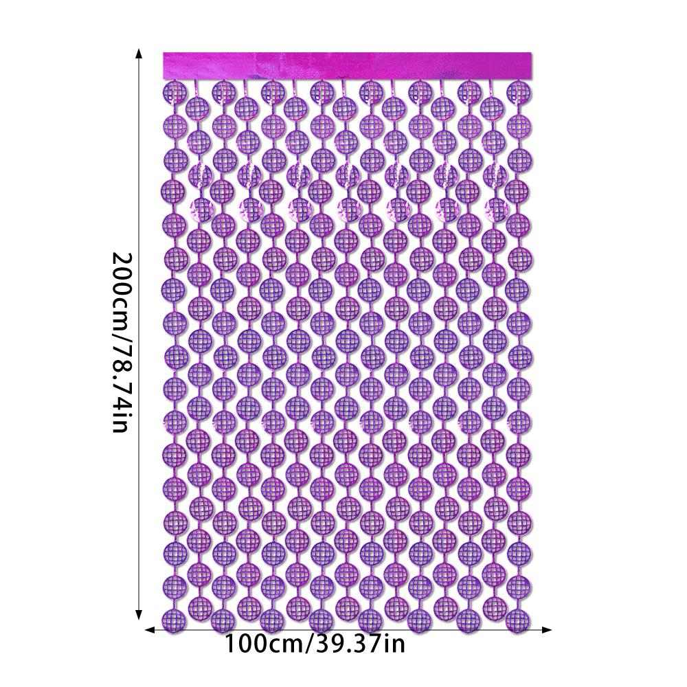 

Sparkling Disco Ball Foil Fringe Curtains Backdrop for 70s 80s 90s Themed Parties Birthday Bridal Showers Wedding party decor