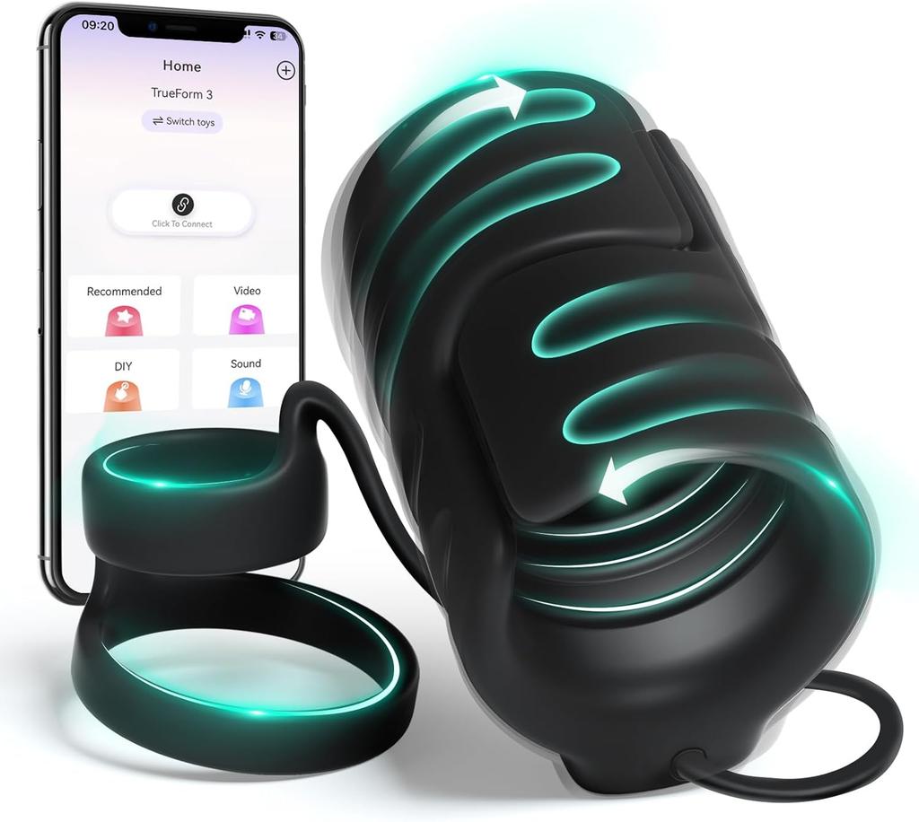 Male Masturbator Penis Stroker with App Control - Vibrating Glans Stimulator for Men, Adult Pleasure Device