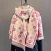 Korean Style Winter Cashmere Shawl Lightweight Floral Print Scarf Fashion Plaid Knitted Scarf  Lady