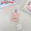Modern Minimalist Earphone Case With Polyester Fabric For Travel And Desk Storage