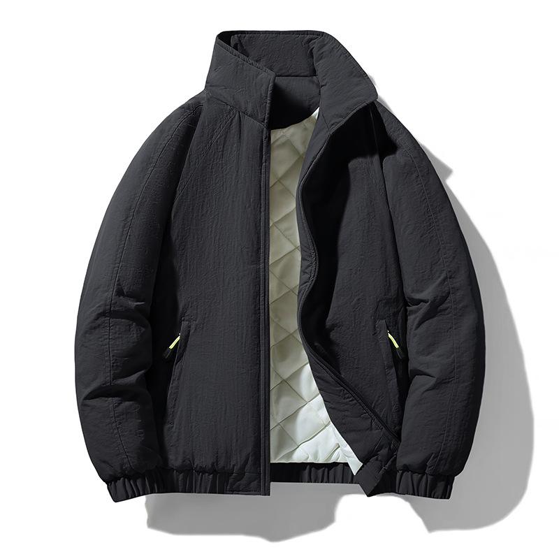 

Cotton clothes winter thickened warm baseball clothes jacket loose large size casual jacket men s cotton clothes 3XL